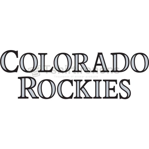 Colorado Rockies T-shirts Iron On Transfers N1568